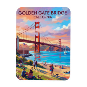 Golden Gate Bridge vanuit Crissy Field California Magneet