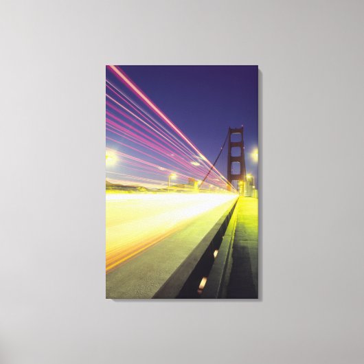 Golden Gate Bridge, verkeerslichten, San Canvas Afdruk (Voorkant)