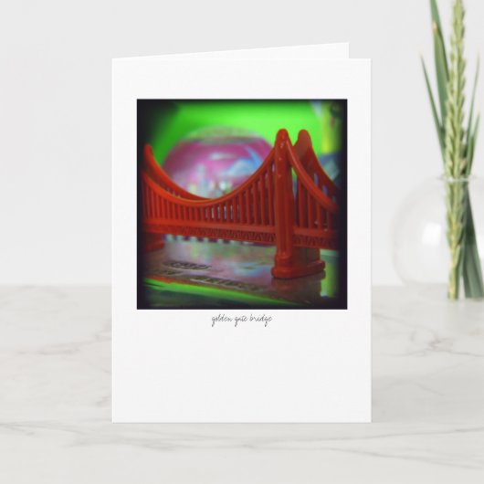 golden gate bridge - wenskaart kaart (Voorkant)