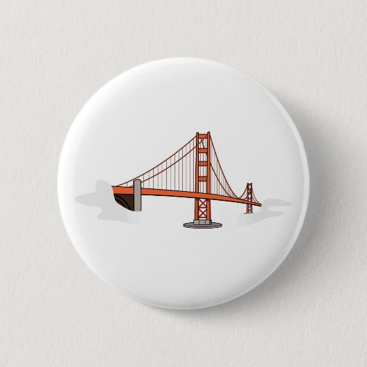 Golden Gate BridgeSan Francisco Destination Ronde Button 5,7 Cm (Voorkant)