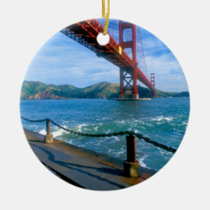Golden Gate-brug en Baai van San Francisco Keramisch Ornament