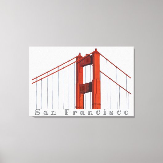Golden Gate Canvas Afdruk (Voorkant)