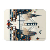 Golden Gate Holiday Magic San Francisco Kerstmis Magneet (Horizontaal)