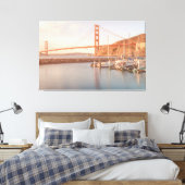 Golden Gate in de ochtend Canvas Afdruk (Insitu (Slaapkamer))