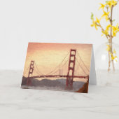 Golden Gate inspiratie Kaart (Gele Bloem)