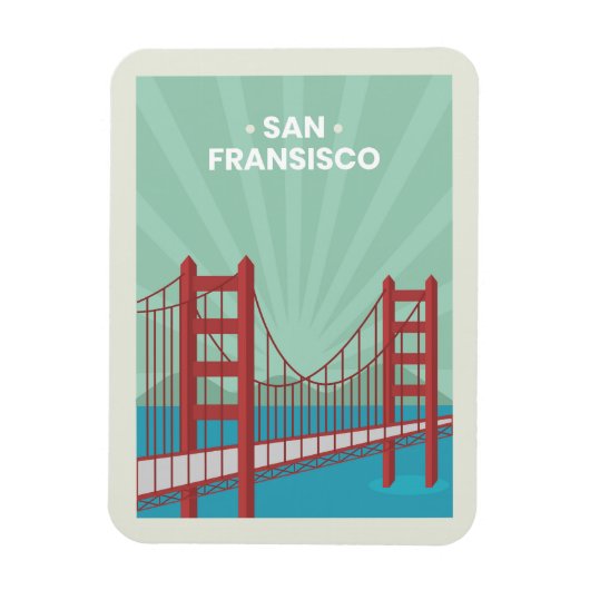 Golden Gate Magneet (Verticaal)