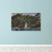 Golden Gate Park, Stow Lake, Huntington-Herfsten Canvas Afdruk (Insitu (Houten vloer))