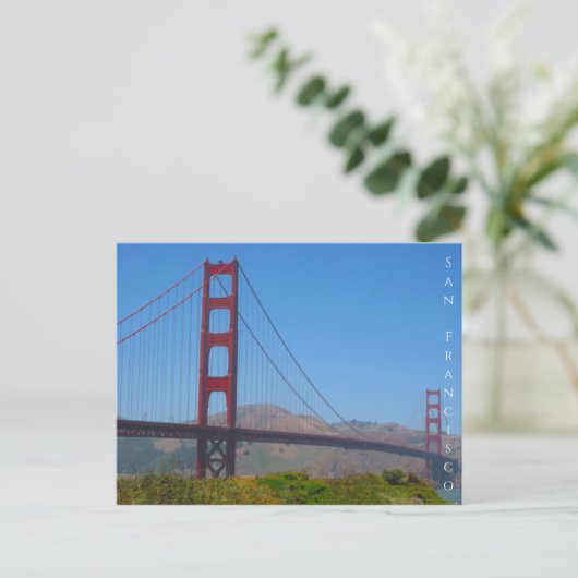 golden gate san fran briefkaart (Staand voorkant)