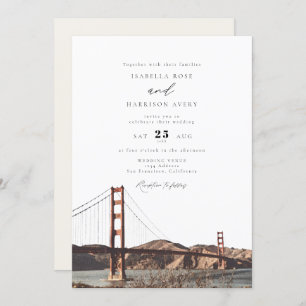 Golden Gate San Francisco California Wedding Kaart