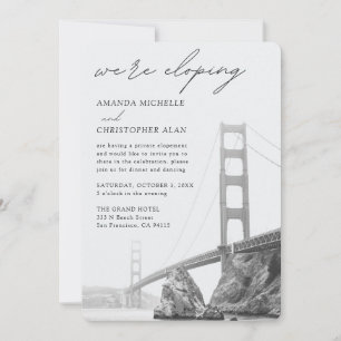 Golden Gate San Francisco Elopement receptie Kaart