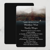 Golden Gate San Francisco Wedding Invitation Kaart (Voorkant / Achterkant)
