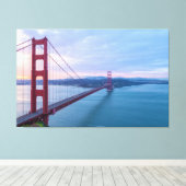 Golden Gate Sunrise Canvas Afdruk (Insitu (Houten vloer))