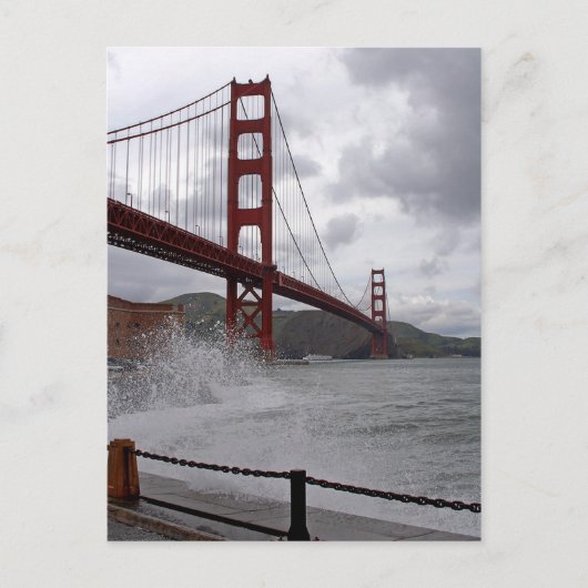 Golden Gate uit Fort Point Briefkaart (Voorkant)