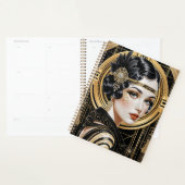 Golden Gatsby Glamour Art Deco (Devant avec enveloppe)