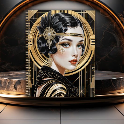 Golden Gatsby Glamour Art Deco