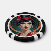 Golden Gatsby Glamour Poker Chips (Enkel)