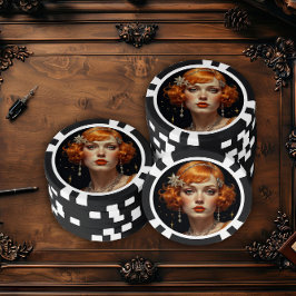 Golden Gatsby Glamour Poker Chips