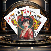 Golden Gatsby Glamour Pokerkaarten