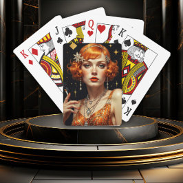 Golden Gatsby Glamour Pokerkaarten