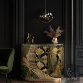 Golden Gatsby Hour Flapper Sunset Portret Tissuepapier