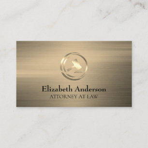 Golden Gavel Logo   Goudgeborstelde achtergrond Visitekaartje