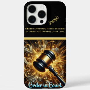 Golden Gavel: recht en autoriteit iPhone 16 Pro Max Hoesje
