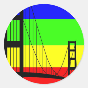Golden Gay Ronde Sticker