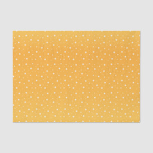 Golden Geel en Witte Stars Tissuepapier