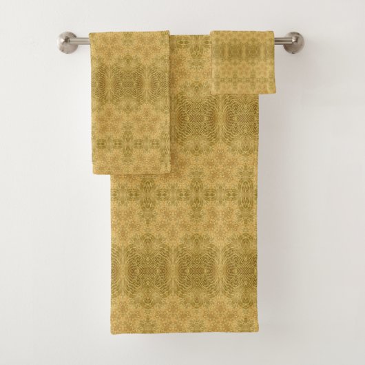Golden geel zonlicht bad handdoek (Insitu)