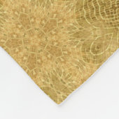 Golden geel zonlicht fleece deken (Hoek)
