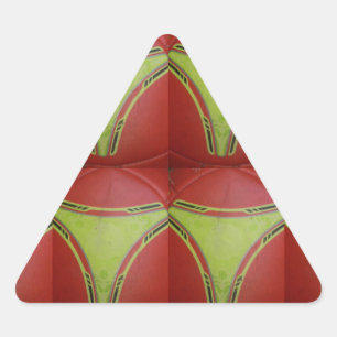 Golden gele curven.JPG Driehoek Sticker