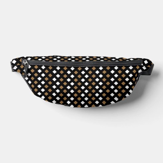 Golden Geometric Fanny Pack Heuptasje (Liggend)