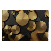 Golden Geometric Luxury Abstract Kussensloop (Achterkant)