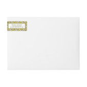 Golden Geometric Pattern, Modern Birthday Party (Voorkant)