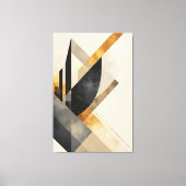 Golden Geometric Symphony Canvas Afdruk (Voorkant)