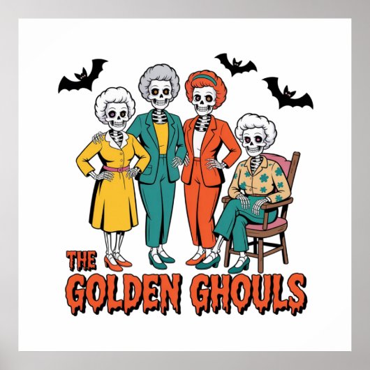 Golden Ghouls Meisjes Halloween Poster (Voorkant)