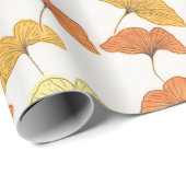 Golden Ginkgo Cadeaupapier (Rol Hoek)