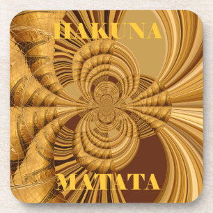 Golden Giraffe Art Print Bier Onderzetter
