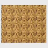 Golden Giraffe Art Print Cadeaupapier (Vlak)