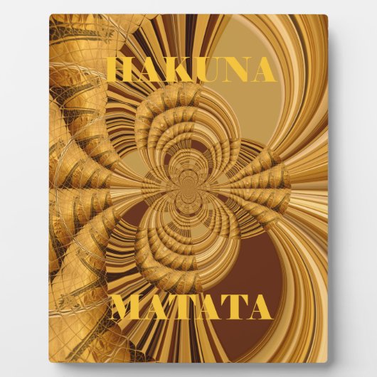 Golden Giraffe Art Print Fotoplaat (Voorkant)