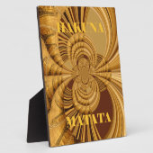 Golden Giraffe Art Print Fotoplaat (Zijkant)