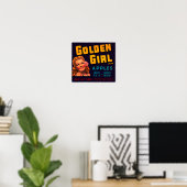 Golden Girl Apples Poster (Thuiskantoor)
