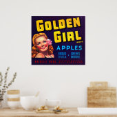 Golden Girl Apples Poster (Keuken)