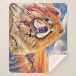 GOLDEN GIRL chow sherpa deken