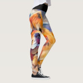 GOLDEN GIRL chow volledige patroon Leggings (Rechts)
