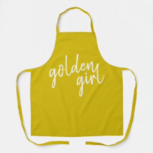 Golden Girl   Modern Gold Script Schort