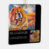 GOLDEN GIRL sur mesure pour ornement en céramique (Droite)