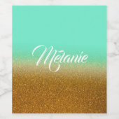 Golden Gitter Wijn Etiket (Enkel label)