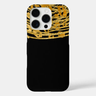 Golden Glam Cheetah Print Exotic Animal Print iPhone 16 Pro Hoesje