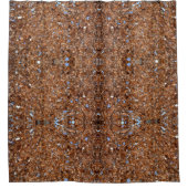 Golden Glass Brown Douchegordijn (Voorkant)